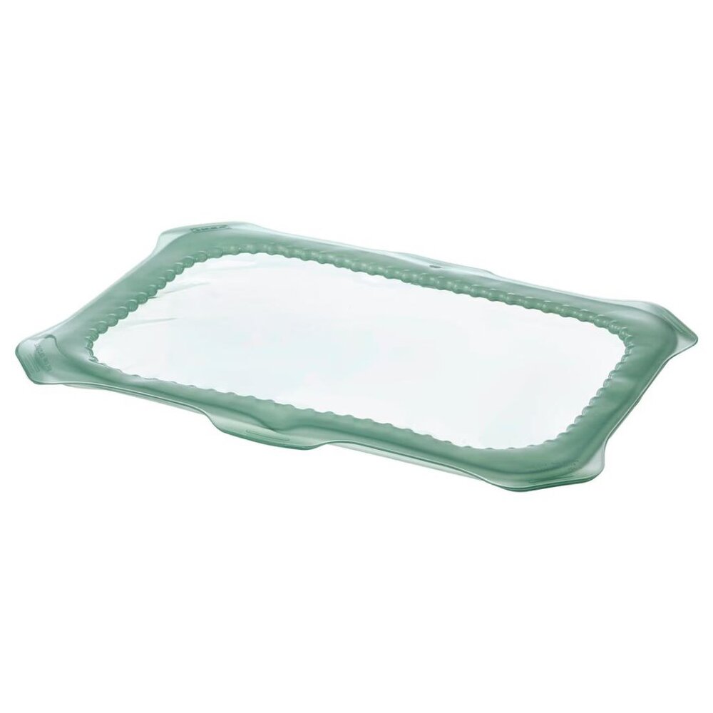 Ikea Overmatt 8"x12" Casserole Cover Silicone Storage Green - Picture 5 of 8